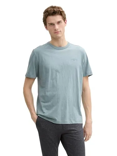 TOM TAILOR Herren 1045627 T-Shirt, 27475-grey Mint, XXL