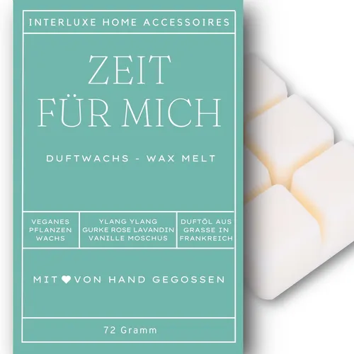 Interluxe Duftmelt - Zeit für mich duftendes Wachs Spa Duftwachs Made in Germany