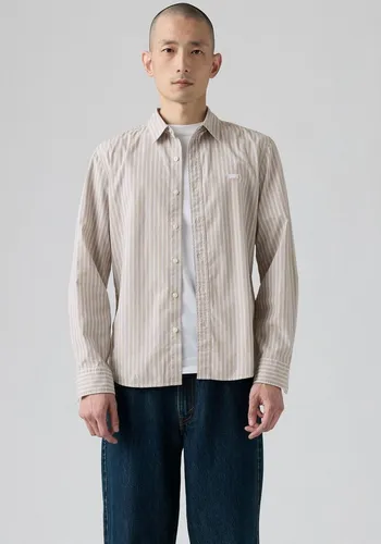 Ls Battery Hm Shirt Slim Rory Stripe Bri - Stylisches Slim Fit Hemd mit Streifen, ideal für lässige und elegante Anlässe. Maschinenwaschbar für einfache Pflege.