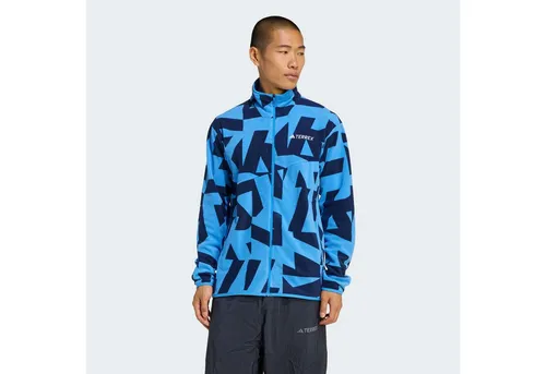 adidas Terrex Multi Printed Fleecejacke Herren in blau von adidas