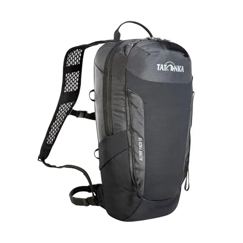 Tatonka Active Pack 10 - Leichtrucksack black - Leichter Multifunktions-Rucksack bis 10 Liter, ideal für Outdoor-Aktivitäten mit belüftetem Rücken und komfortablen Gurten. Perfekt für Wanderungen und Fahrradtouren.