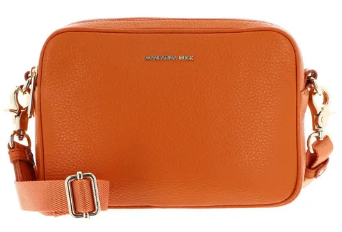 Mandarina Duck Damen Leder Kameratasche Mellow Leather Kamera Bag, Marmalade - Umhängetaschen mit doppeltem Reißverschluss und verstellbarem Schultergurt, ideal für stilvolle Aufbewahrung Ihrer Kamera und Accessoires.
