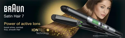 Braun Satin Hair 7 ST710 ES2 Glätteeisen mit IONTEC Technologie - Lockenstäbe & Glätteisen, sorgt für geschmeidiges Haar mit IONTEC Technologie für weniger Frizz und mehr Glanz.