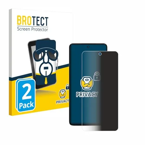 BROTECT 2 Stück Anti-Spy Blickschutzfolie für Motorola Moto G84 Privacy Screen Protector [Displayschutz-Folie, Sichtschutz, Blaulichtfilter]