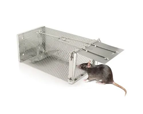 MidGard Lebendfalle wetterfeste Kastenfalle - Lebendfallen, wetterfest und robust, ideal für Garten und Haus. Mit effektivem Fangsystem für humane Schädlingskontrolle.