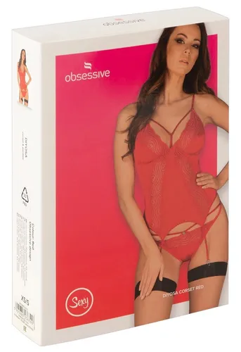 OB Diyosa Corset & Panties Red – Verführerisches Set in rot von Amocarat