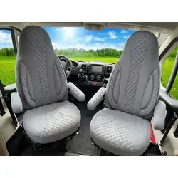BREMER SITZBEZÜGE Autositzbezug 2er Set für Wohnmobil in Grau