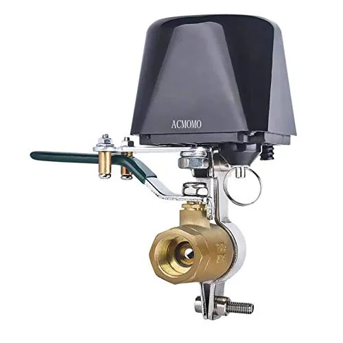 Wlan Wasserventil mit Alexa und Google, Magnetventil mit Bluetooth Sprache Wifi, Smart Water Control für Küche Garten Bauernhof für Gasregler Manipulator Ventil 4 Punkte 1/2