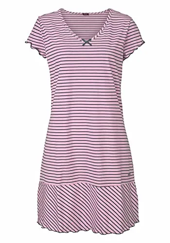 H.I.S Damen Nachtwäsche, Nachthemd, kurz (36/38, Rosa)