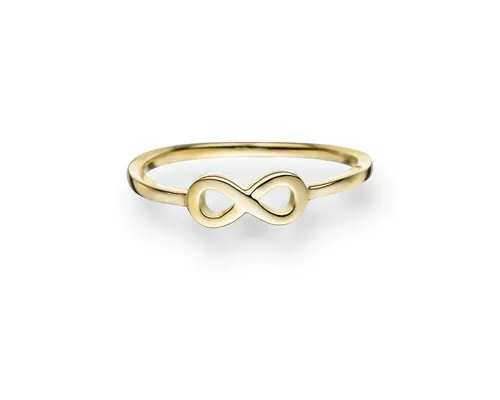 Glanzstücke München Damen-Ring Infinity - Eleganter Gelbvergoldeter Infinityring - Filigraner Damenring aus 925er Sterlingsilber mit Infinity-Symbol und edler Gelbvergoldung, ideal als Geschenk für Schmuck-Fashionistas.