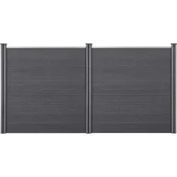 neu.holz WPC Gartenzaun 183x357cm