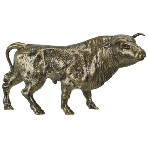 vianmo Gusseisen Skulptur Figur Stier Bulle