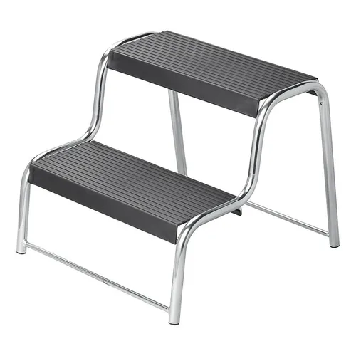 Doppeltrittstufe für Wohnwagen und Camping in schwarz von ProPlus