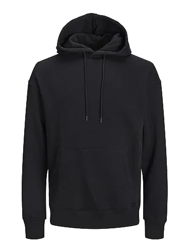 JACK & JONES Jjestar Basic Sweat Hood Kapuzenpullover, Schwarz, XL EU
