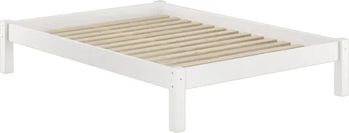 Bettgestell Kiefer weiß Einzelbett 120x200 Massivholzbett Zubehör wählbar V-60.35-12WRollrost inkl.