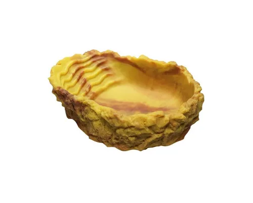 HOBBY Terrariendeko Trinkschale M, 150 ml ocker