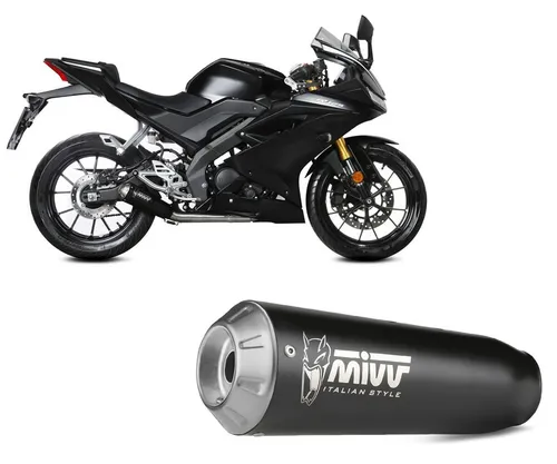 Komplette Auspuffanlage MIVV X-M1 Black für YAMAHA YZF R125 2019   2024
