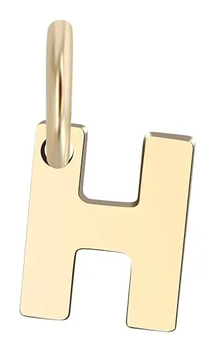 Akzent Golden Initials Unisex-Kettenanhänger Buchstabe 375er 9 Karat Gold 5510073 (H)
