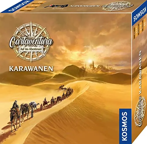 KOSMOS 683627 Cartaventura - Abenteuer-Spiel mit 70 Karten, packendes Kartenspiel für 1-4 Personen, wähle dein eigenes Abenteuer mit historischen Settings