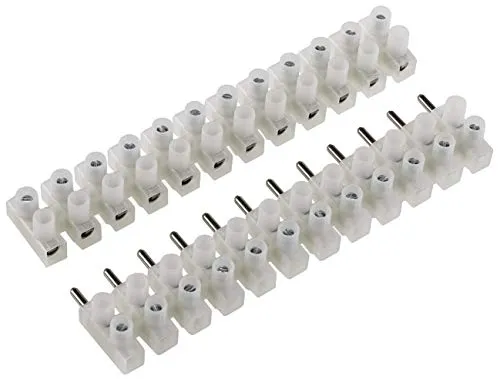 ChiliTec Lüsterklemmen für 2,5-4,0mm², 12 Klemmen Messingeinsatz, transparent, steckbar