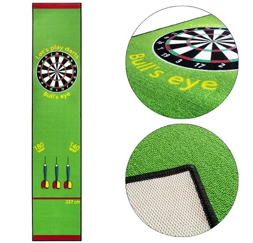 Kingpower Dartmatte Dart Matte Dartteppich Turnier Matte Dartmatte Darts 290x60 cm Auswahl
