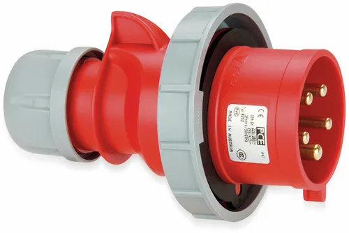 PCE CEE-Stecker Shark, 32A, 5-polig, 400 V, IP67 0252-6