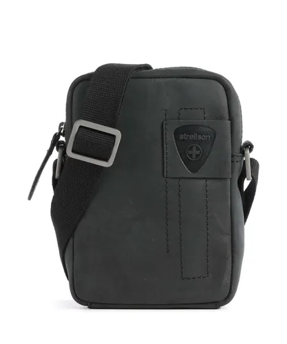 Strellson Richmond Clint Umhängetasche - Herren-Schultertasche in Schwarz, stilvolle Crossbodybag mit praktischem Reißverschluss für den modernen Mann.