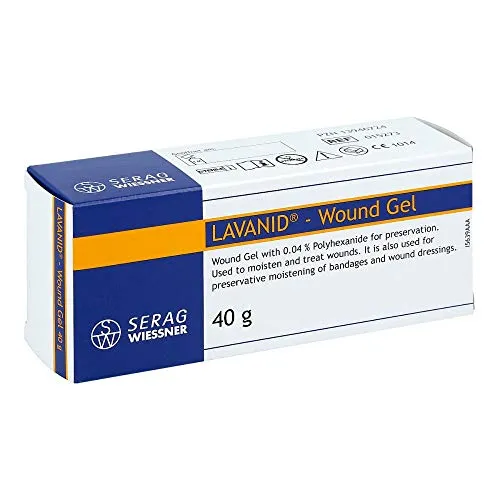 LAVANID Wundgel mit 0,04% Polihexanid - 40 g, effektive Wundversorgung für schnelle Heilung und Schutz