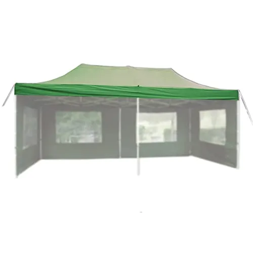 Nexos Pavillondach Ersatzdach Wechseldach für Profi Falt-Pavillon 3x6m - Dachplane 270g/m² PVC-Coating versiegelte Nähte wasserdicht – Farbe: grün