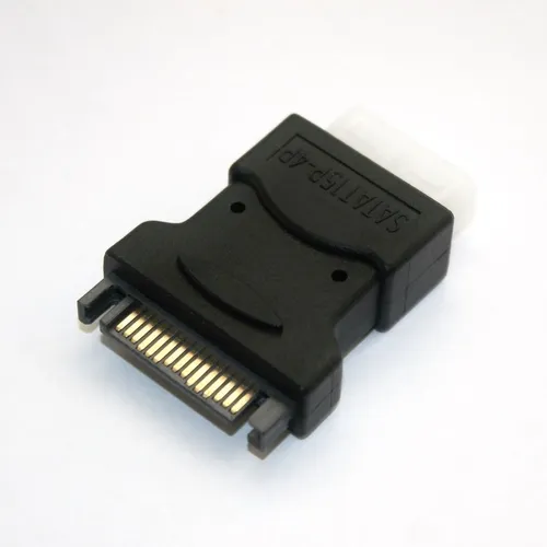 15pol SATA Buchse IDE Strom-Adapter 5,25 4pol Molex klein ATX Netzteil PC intern