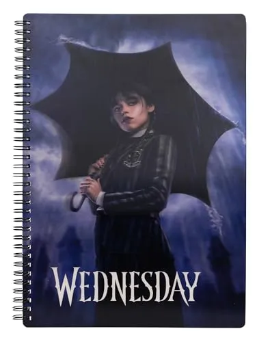 Wednesday Notizbuch mit 3D-Effekt Rain