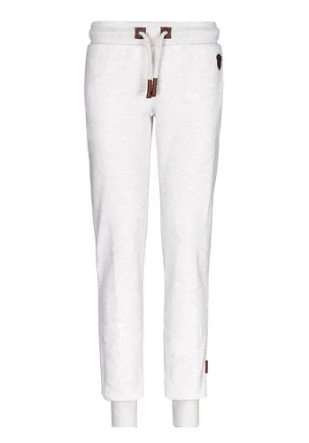 Naketano Deine Muttaa Women Sweatpants - Damen-Hosen aus hochwertiger Baumwolle mit Kunstleder-Applikation, ideal für komfortable Freizeitlooks und entspanntes Tragen.