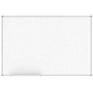 Maul Whiteboard MAULstandard 100 x 150 cm - Memotafel mit 20 x 20 mm Raster, ideal für Tabellen und Grafiken. Lackierte Oberfläche, magnethaftend und trocken abwischbar, perfekt für regelmäßigen Gebrauch.
