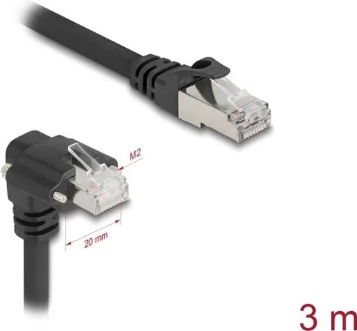Delock 80923 - Patchkabel Cat.6, S/FTP, 3m - Multimedia & Netzwerk: Hochwertiges S/FTP Patchkabel für schnelle und stabile Netzwerkverbindungen, ideal für Heim- und Büroanwendungen.