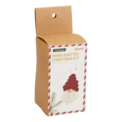 VBS Makramee Bastelset Wichtel, 3 Teile, DIY Set für kreative Makramee-Wichtel, ideal für Weihnachtsdeko und Handarbeiten, inkl. Anleitung, perfekt für Anfänger und Fortgeschrittene