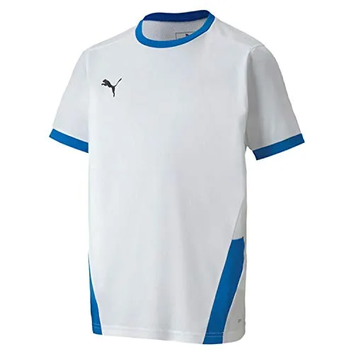 PUMA Kinder teamGOAL 23 Jersey jr Trikot, White-Electric Blue Lemonade, 140