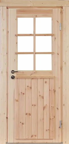 Gartenhaus Holz Einzel-Tür Finn 58mm in beige von Wolff Finnhaus