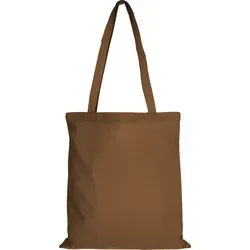 10er Pack Baumwolltasche - 28 Farben | mit Zwei Langen Henkeln | 38x42cm, braun, 10 Stück