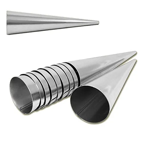 rukauf Schillerlocken Formen Sahnerollen Trubotschki Backform Hörnchen Cremerollen Schaumrollen … (10)