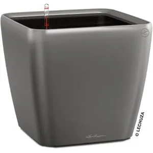 Lechuza Blumentopf groß Quadro LS 43 anthrazit metallic in grau von Lechuza