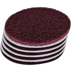 2W Schleifvlies Scheibe d150mm mit Klettverschluss Rot Korn