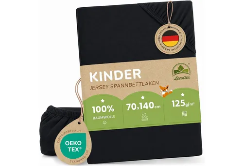Bettlaken Schwarz von Leevitex