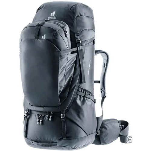 Deuter Voyager 60+10 SL Damen Rucksack, Schwarz - Robuster Rucksack mit 60 l Volumen, ideal für Wanderungen, bietet optimalen Tragekomfort und flexibles Raumangebot durch erweiterbares Design.