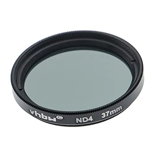 vhbw Graufilter ND-Filter ND4 37mm kompatibel mit Digitalkamera, Analogkamera
