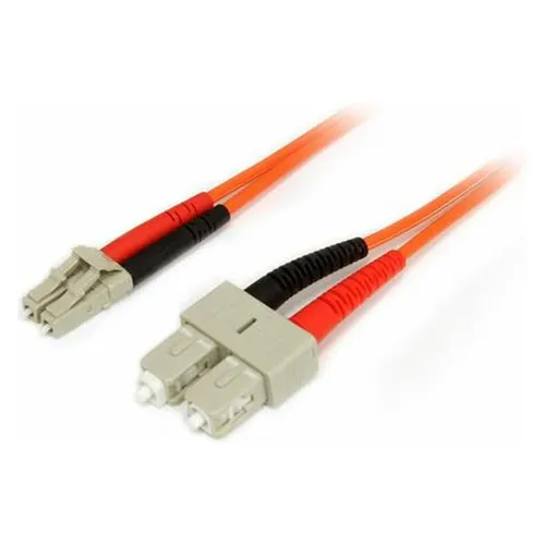 StarTech 2 m Multimode 50/125 Duplex LWL-Patchkabel LC - SC - Glasfaser Netzwerkkabel (2 m) (50FIBLCSC2)