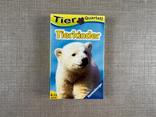 Tierkinder Tier-Quartett Kartenspiel - Ravensburger Kartenspiel für Kinder