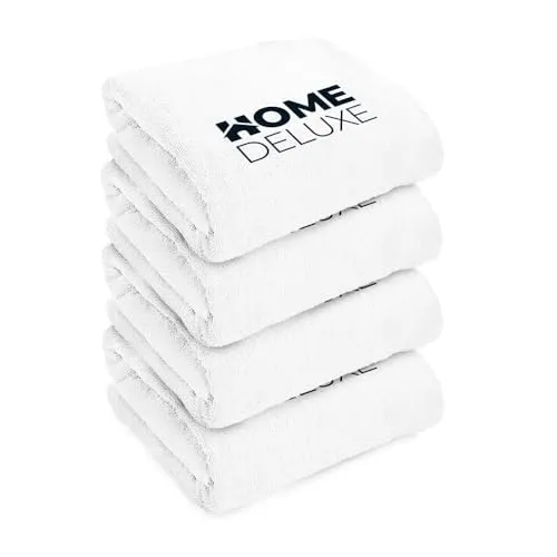 Home Deluxe - Handtuch 4er Set - 40 x 70 cm, 100% Baumwolle I Badetuch Saunatuch Strandtuch Handtuchset