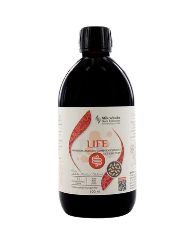 MikroVeda Life Effektive Mikroorganismen Nahrungsergänzungsmittel 0,5 L Flasche