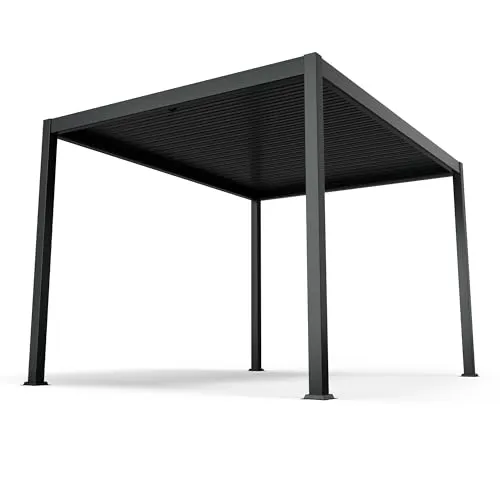 blumfeldt Pavillon LuminaHaven 3x4m in schwarz von blumfeldt