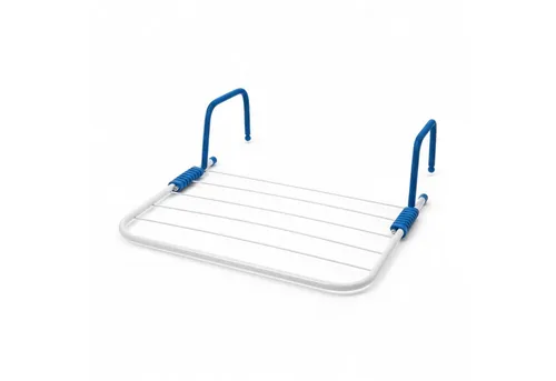 HAC24 Handtuchhalter Handtuchstange Badheizkörper Wäscheständer Heizkörper Handtuchtrockner, 55x33 cm, 5 Trockenstangen